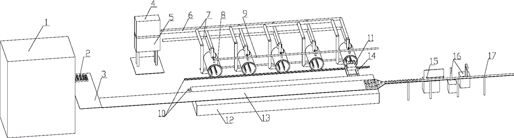 Nut beverage production line and production method