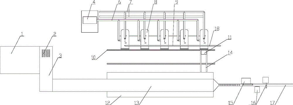 Nut beverage production line and production method