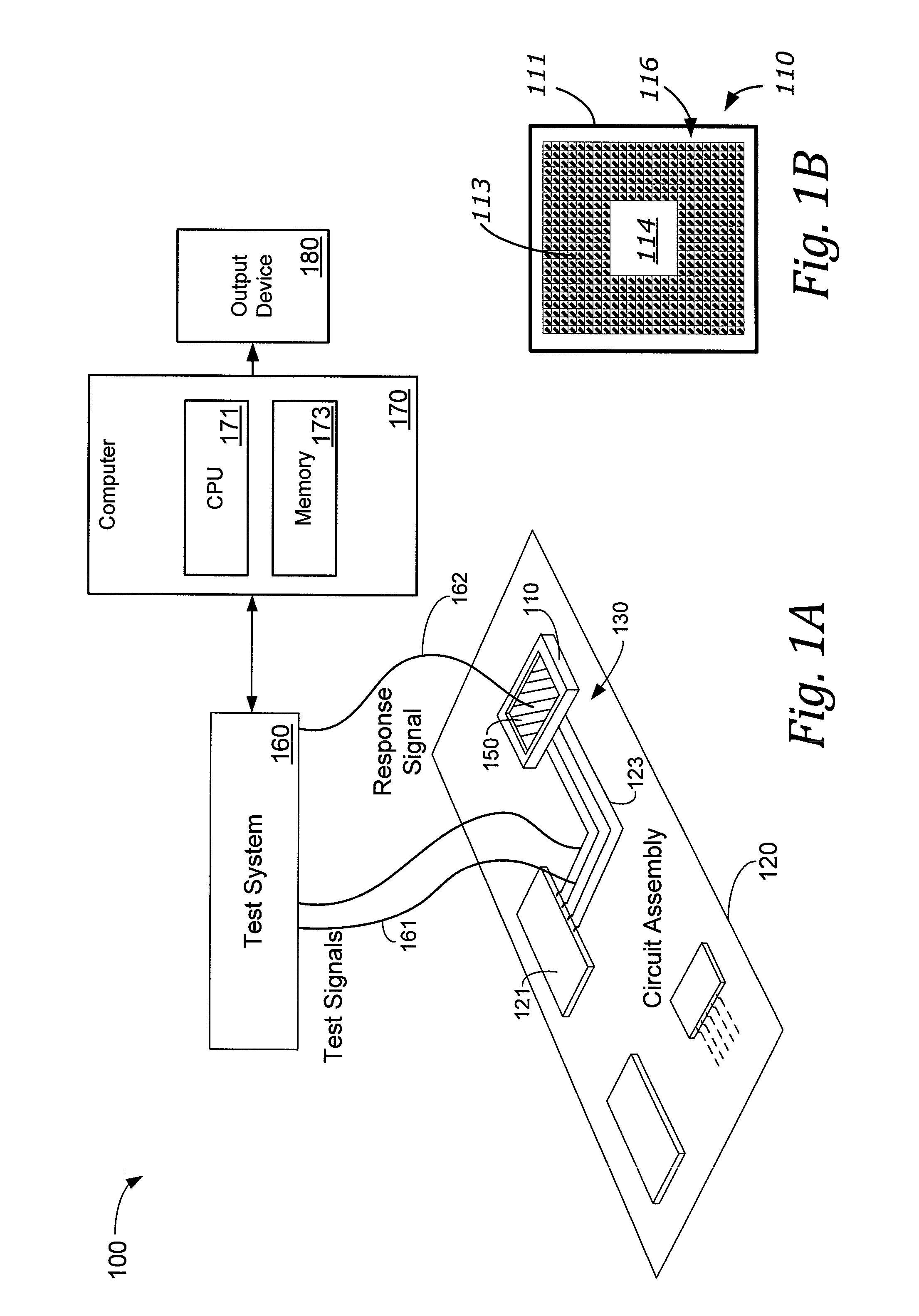 Low capacitance probe for testing circuit assembly