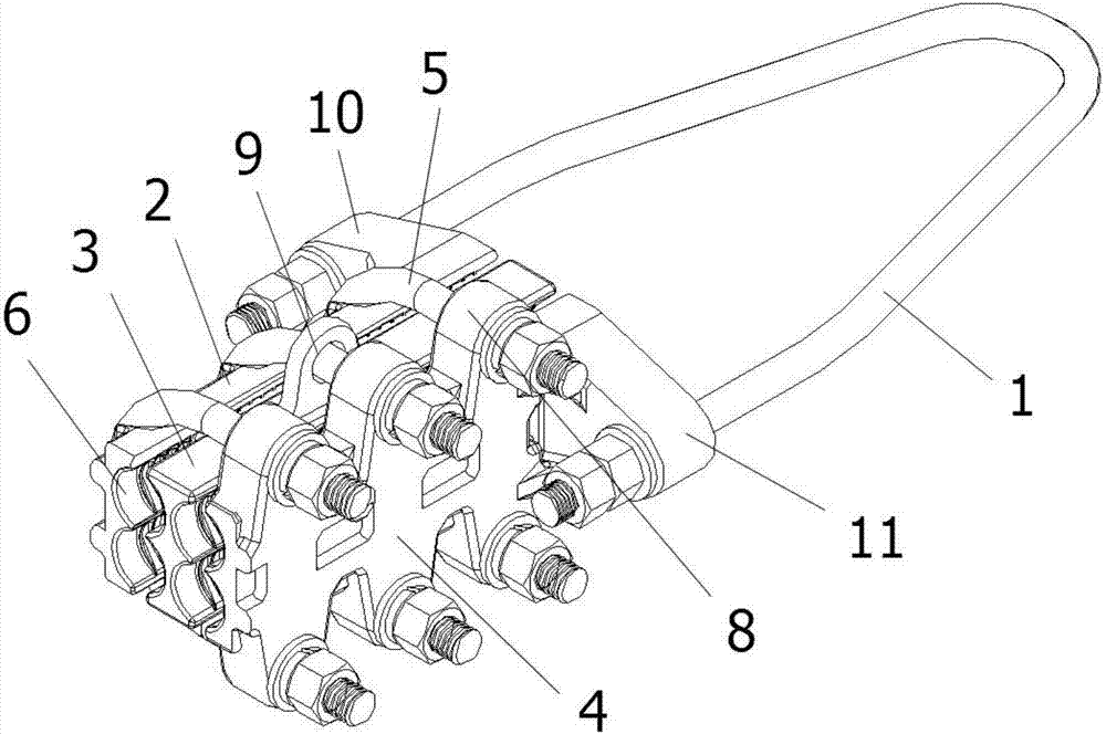 Cable tension clamp