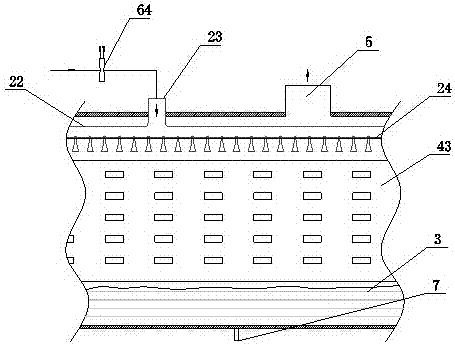 A spray falling film evaporator and its liquid level control method