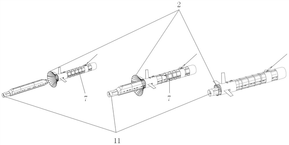 A multifunctional retractable cabin for a modular underwater intelligent equipment platform