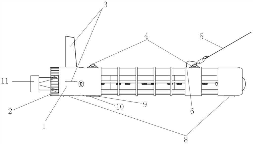 A multifunctional retractable cabin for a modular underwater intelligent equipment platform