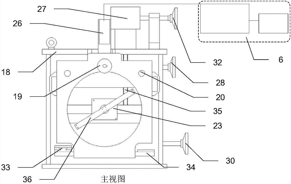 Planar optical element absolute surface shape detection device