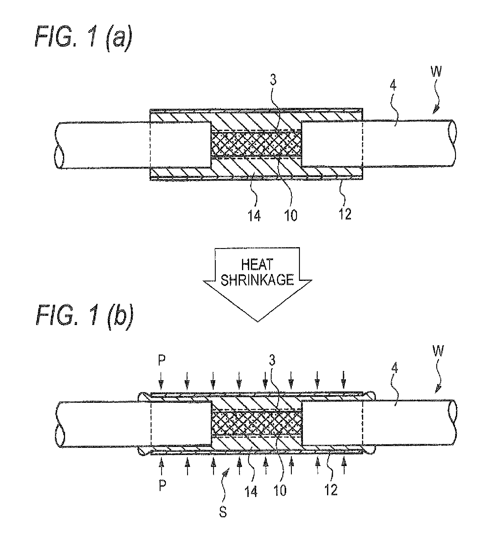 Structure and method for stopping water in shielded electric wire