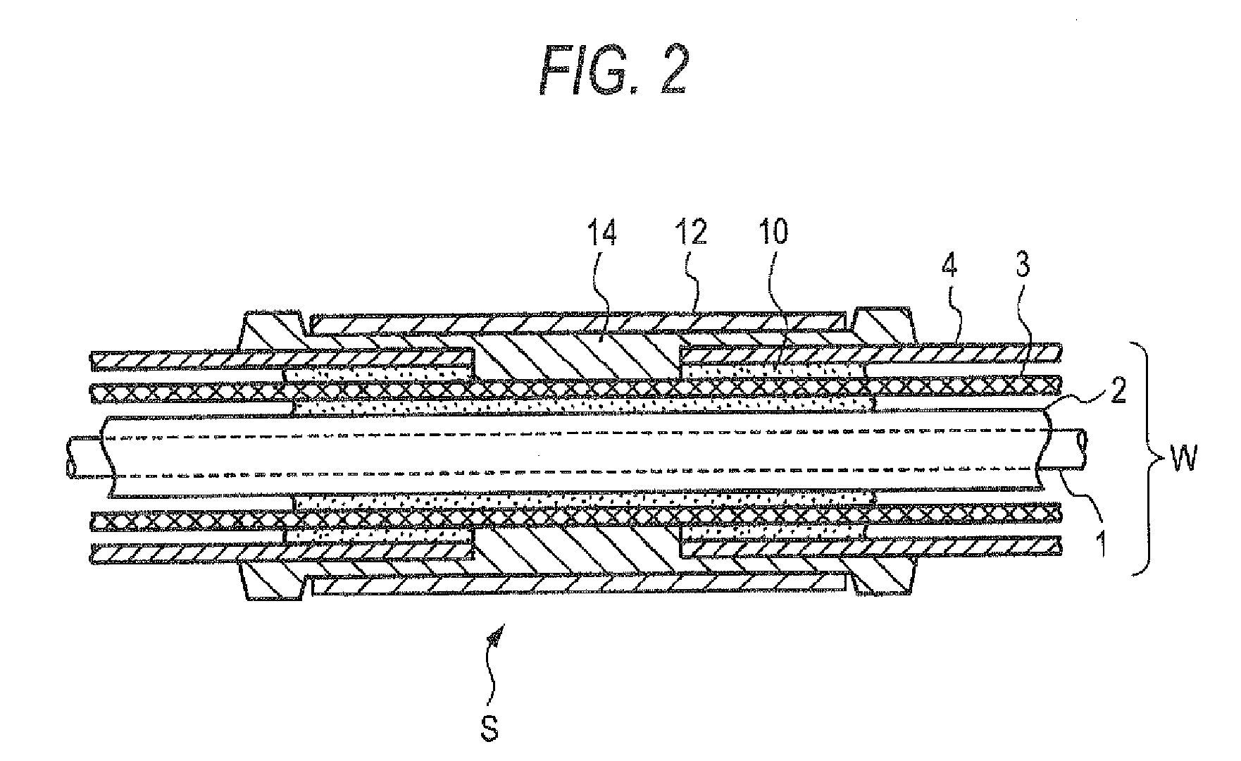 Structure and method for stopping water in shielded electric wire