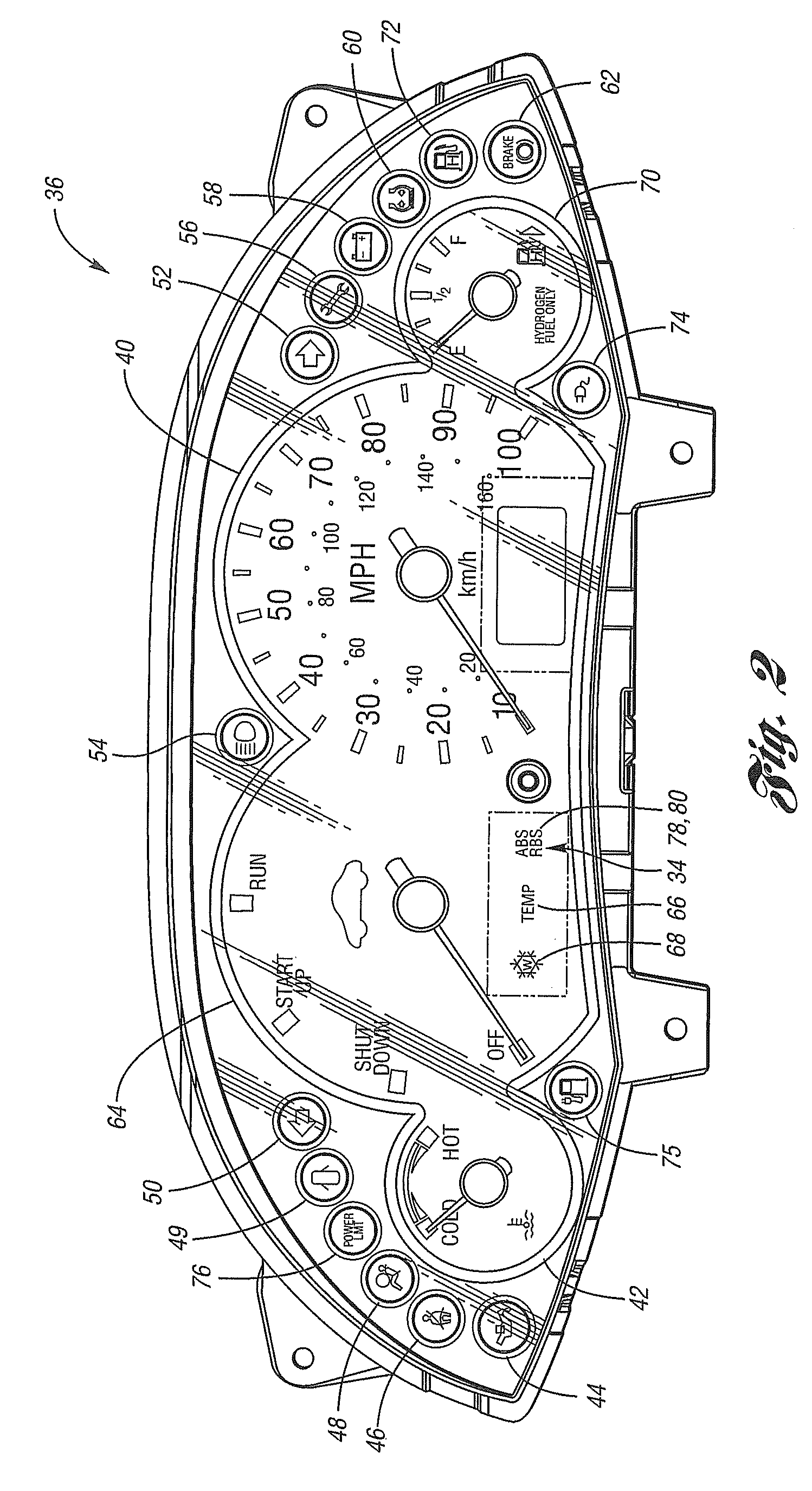 Vehicle and method for controlling brake system indicators