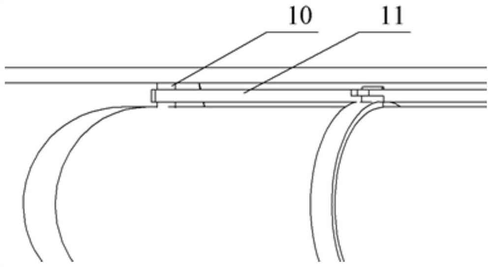 An aerial refueling device with lateral restraint hose