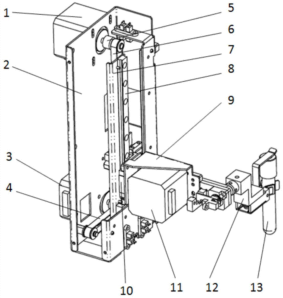 Full-automatic testing tube liquid sample blending device and hematology analyzer