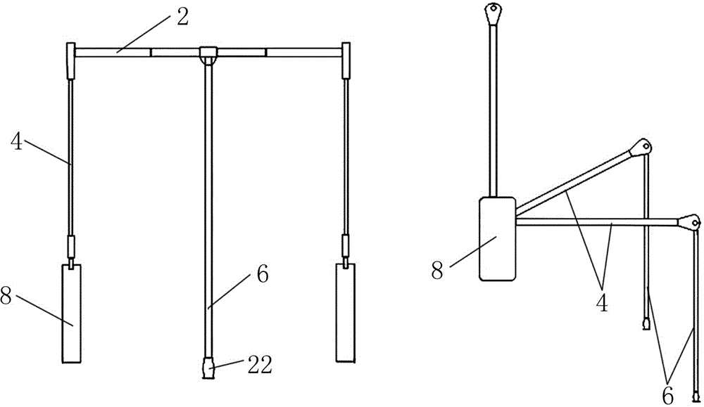 Lifting hanger for spinning workshop