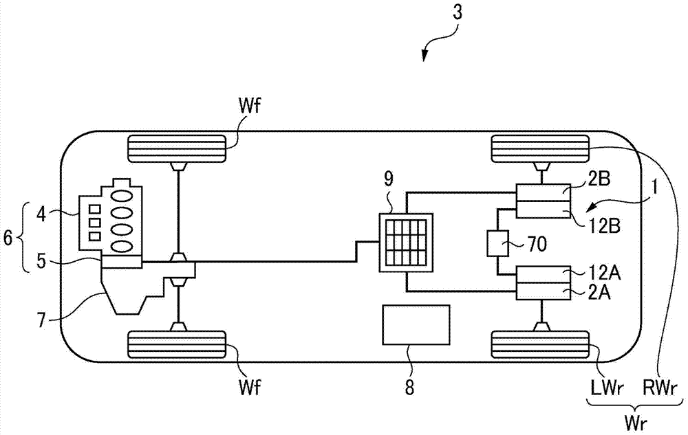 Drive device for vehicle