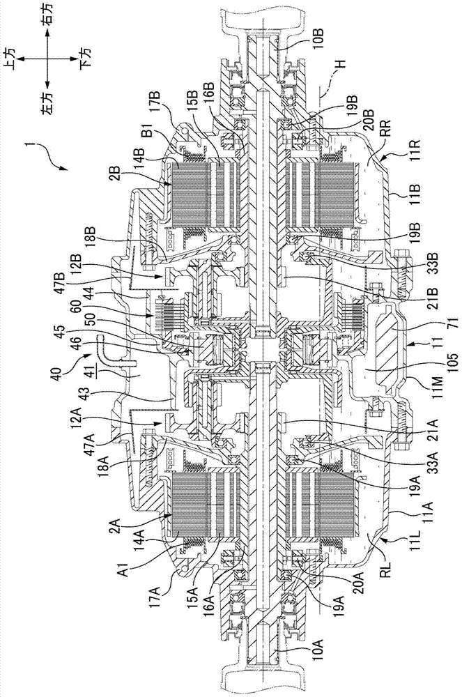 Drive device for vehicle