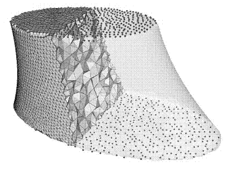 Inside-to-outside hexahedron grid generation method