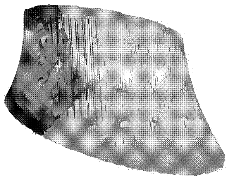 Inside-to-outside hexahedron grid generation method