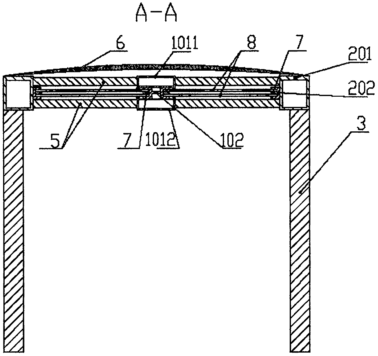 Top cover assembly for sightseeing vehicle