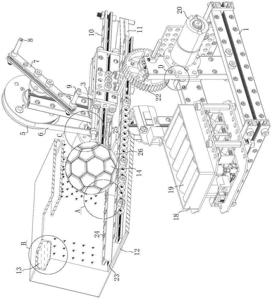 A football shooting training device for sports