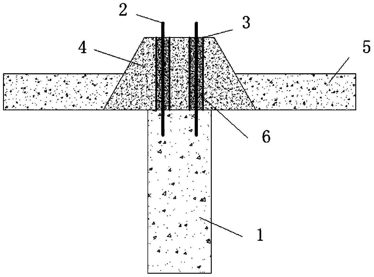 Anti-overturning fabricated pile structure and construction method thereof