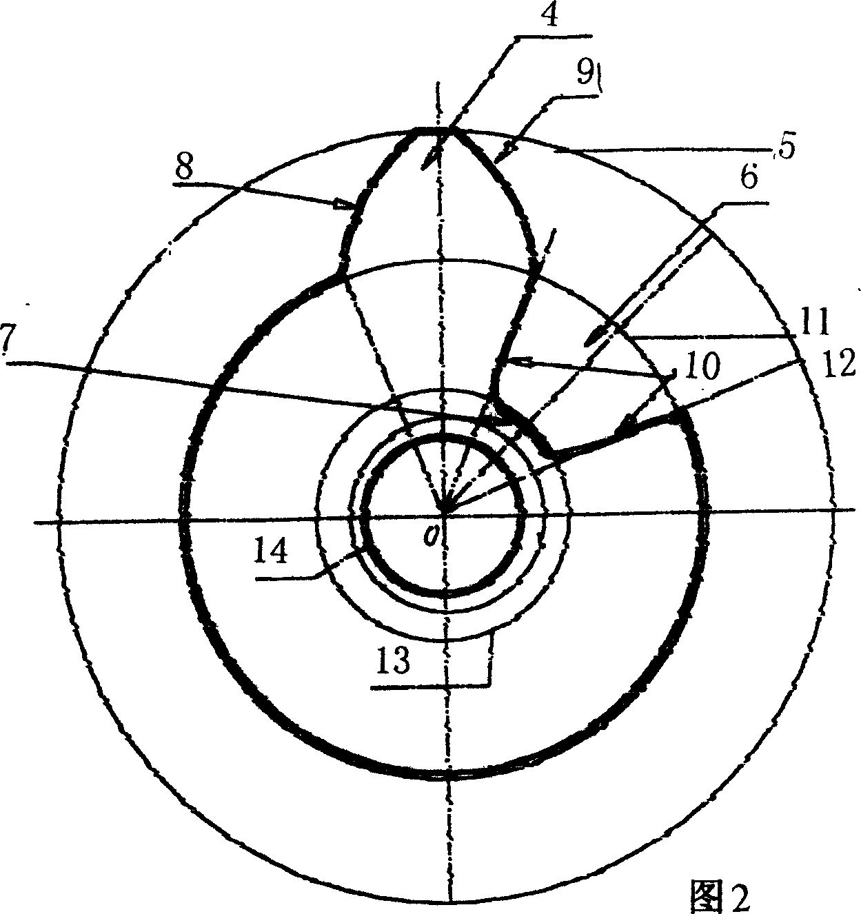 Involute and straight claw type rotor structure for oilless vacuum pump