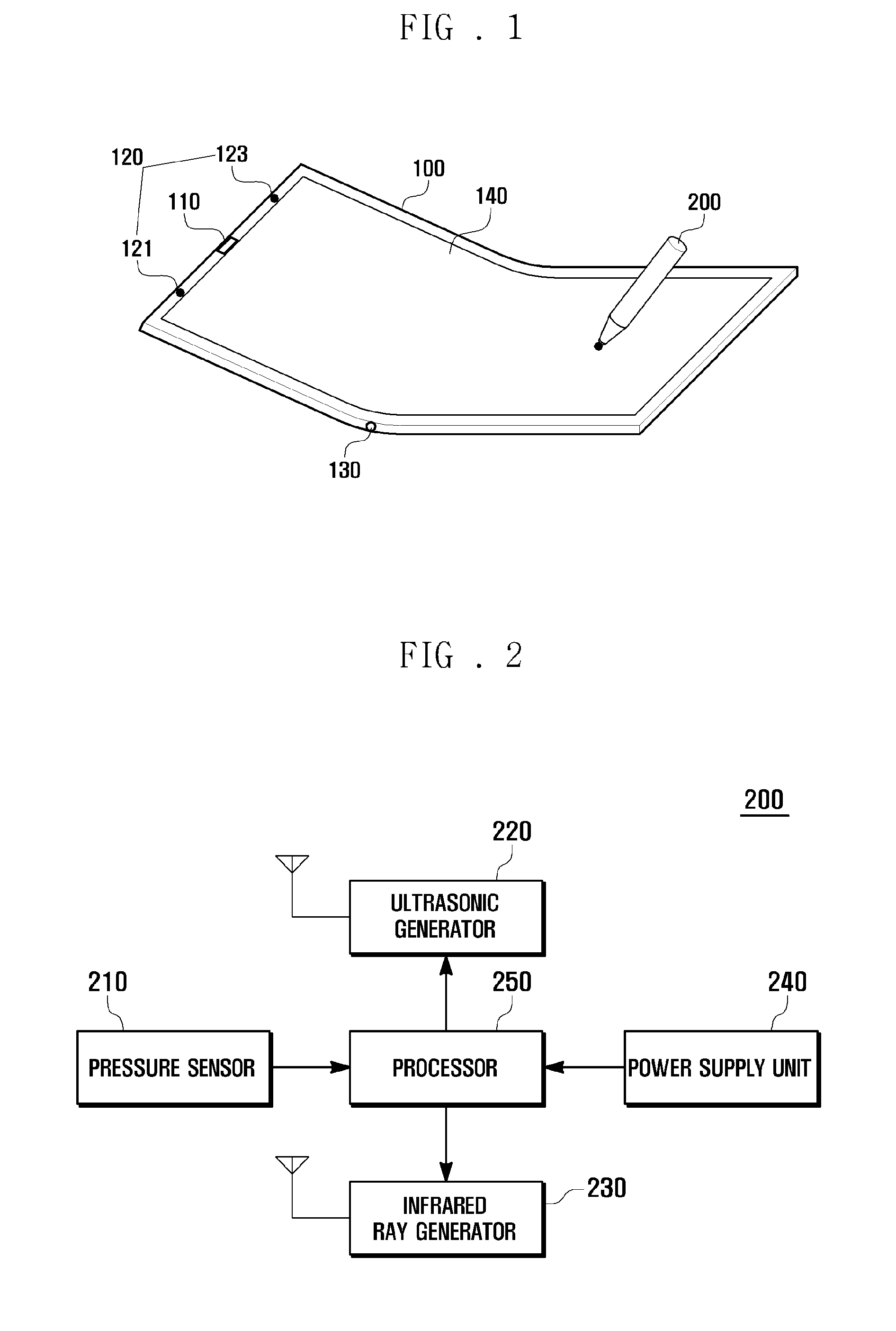 Input device for foldable display device and input method thereof