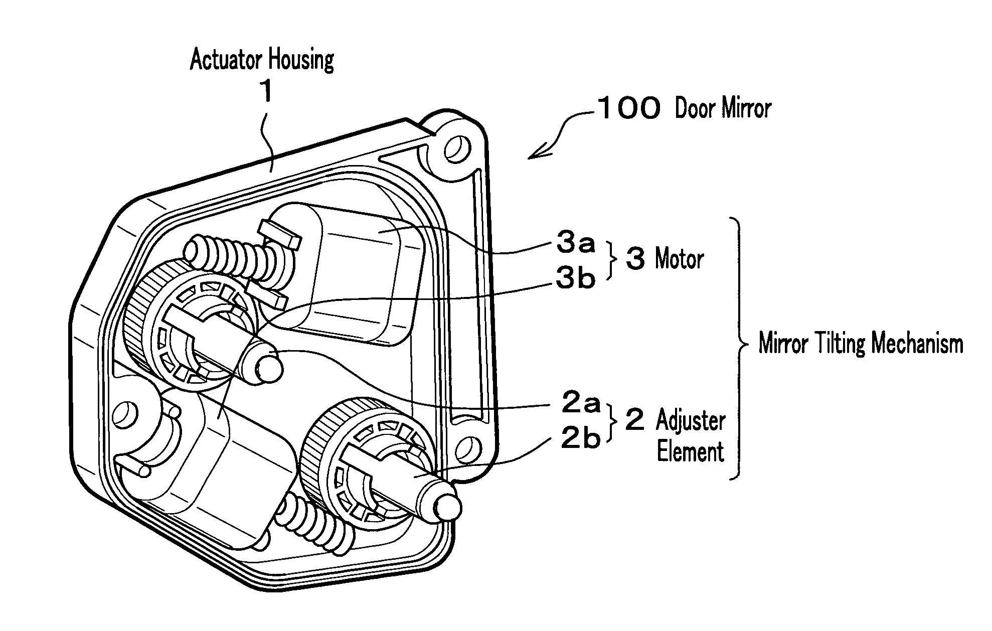 Mirror angle transducer and mirror tilting mechanism