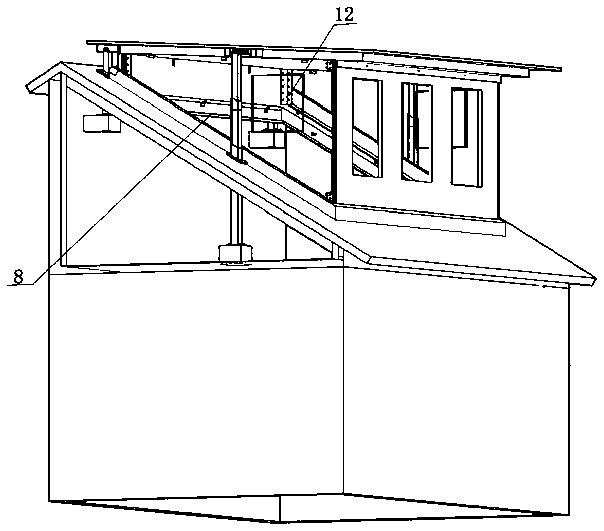 Space-variable attic and double-slope attic