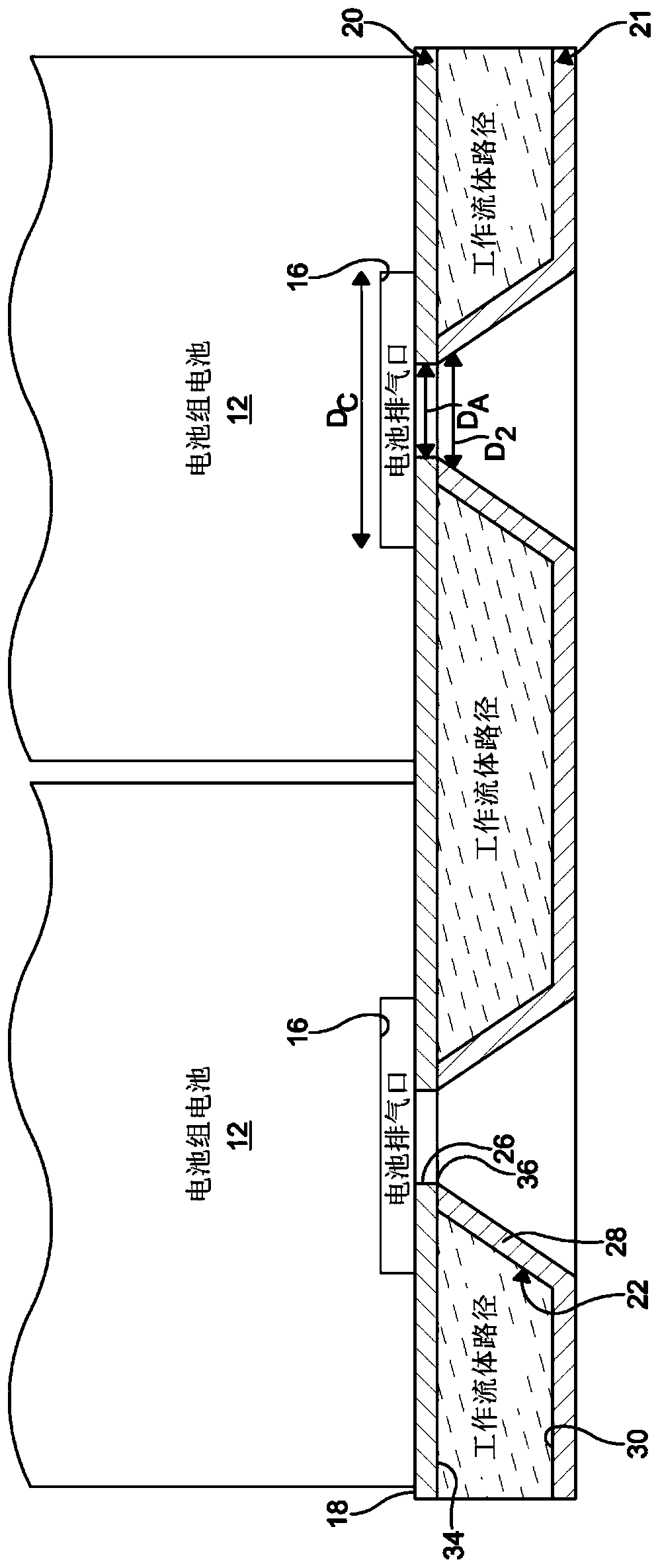 Battery cooling plate with integrated air vents