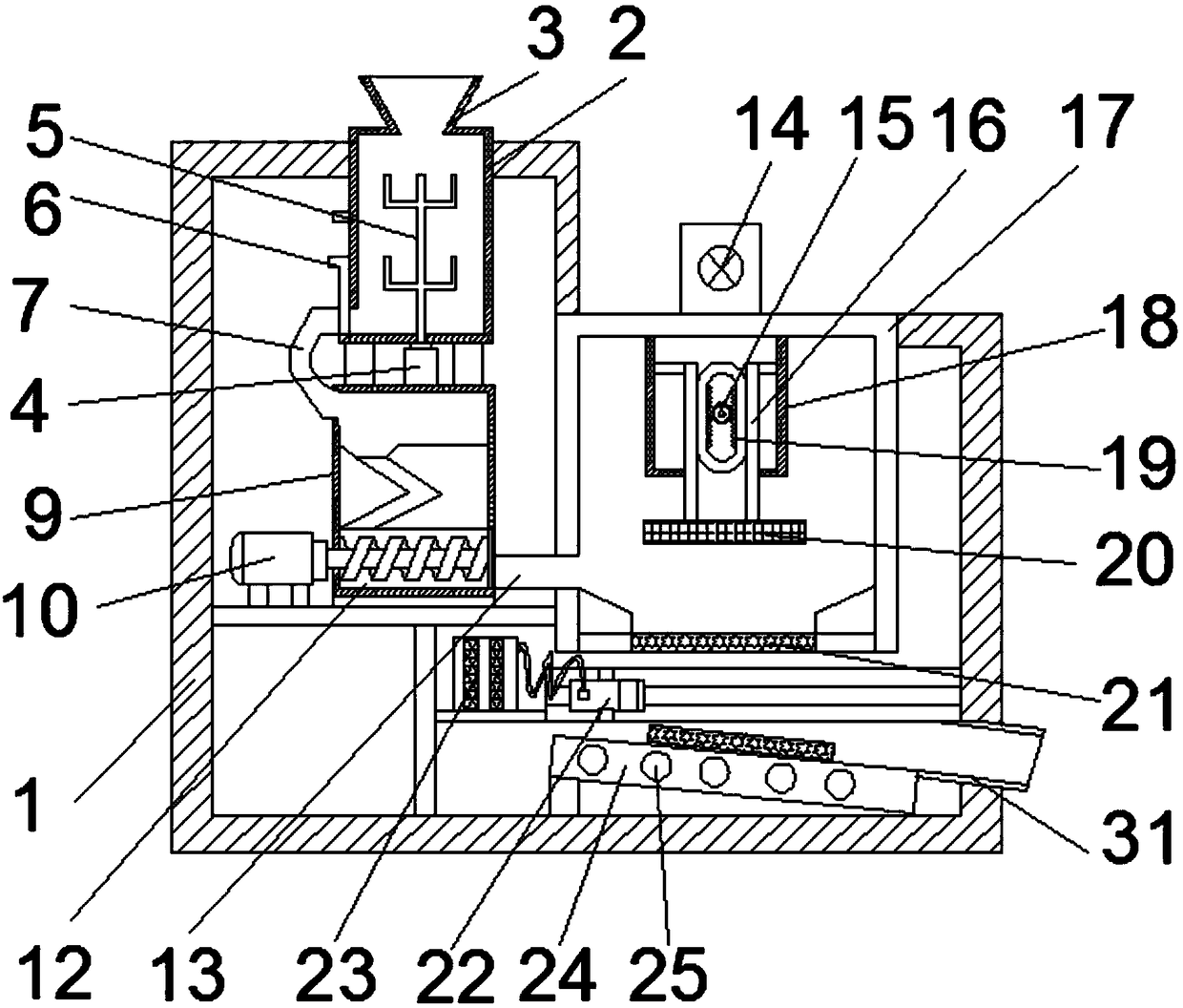 Efficient vehicle interior decoration member extrusion equipment