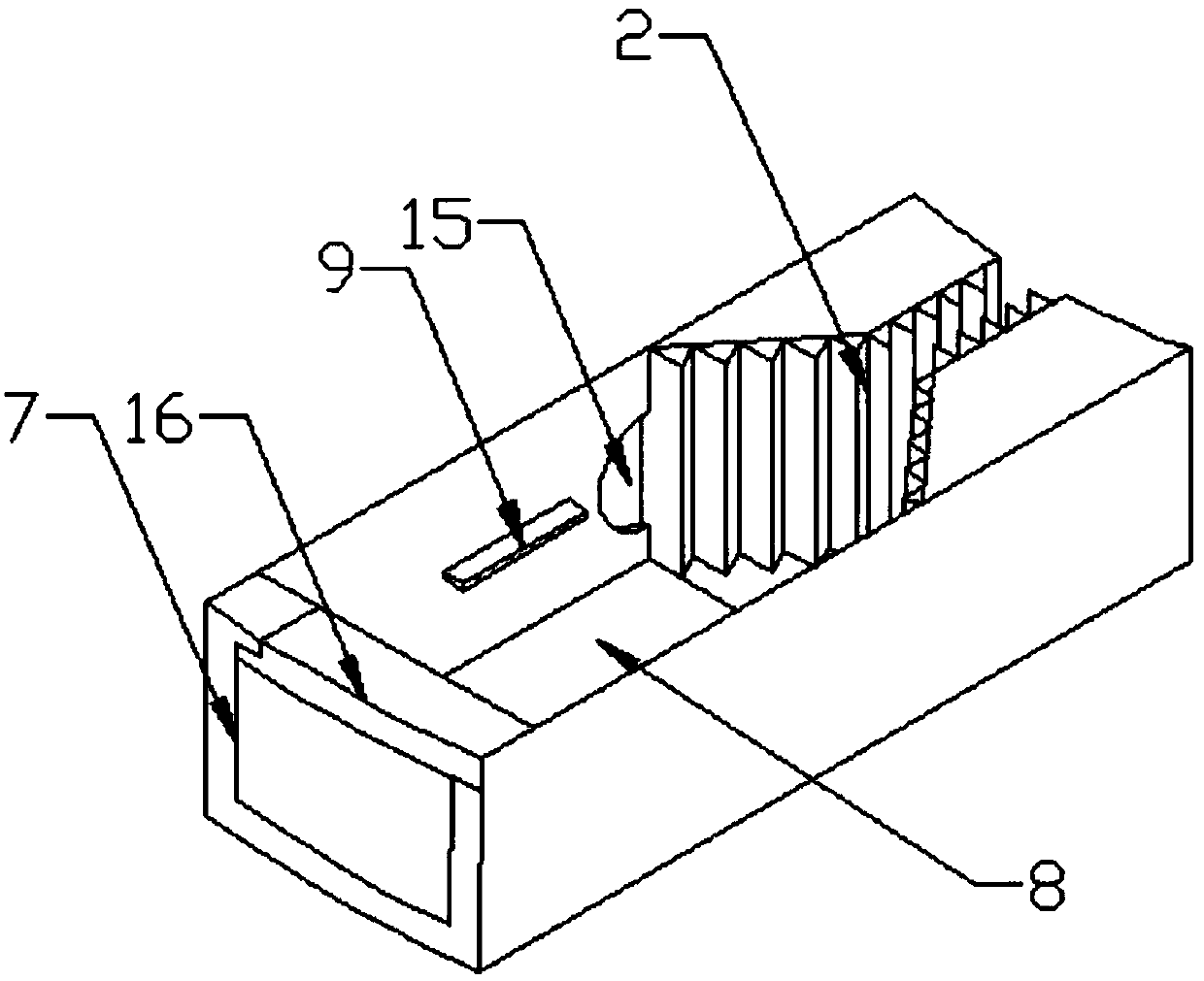 Recycling and treating device of wasted wires