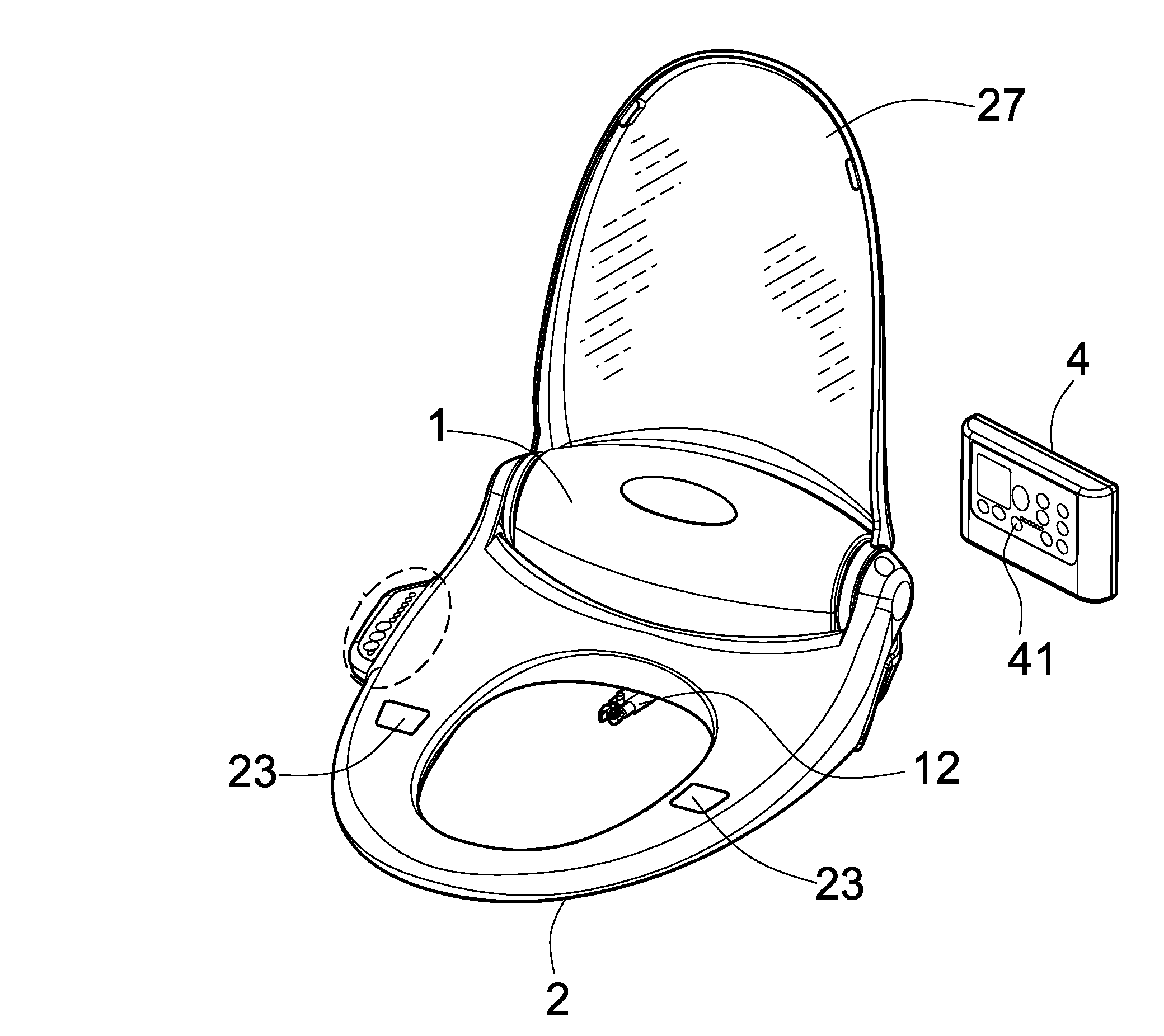 Touch Control Toilet Seat Device