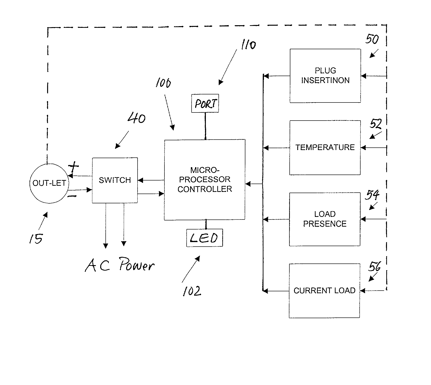 Safety electrical outlet with logic control circuit