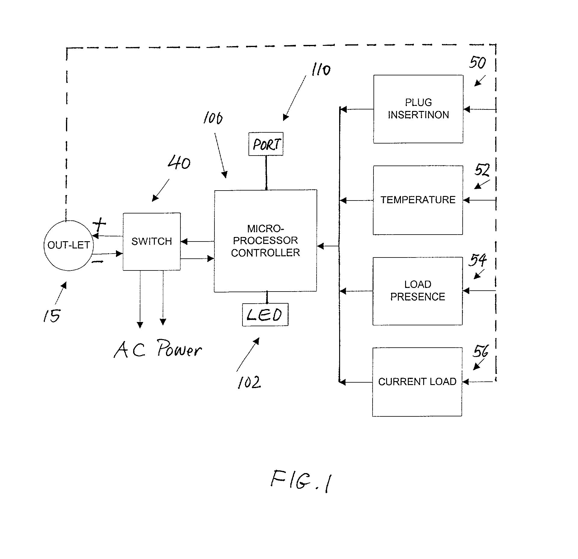 Safety electrical outlet with logic control circuit