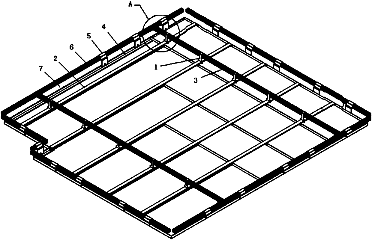 Connection element, ceiling joist assembly and assembly method