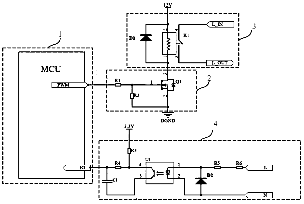 Relay driving circuit and low-power method for relays