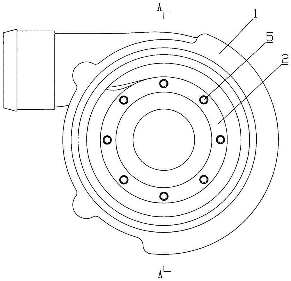 Compressor volute of split type turbosuperchager
