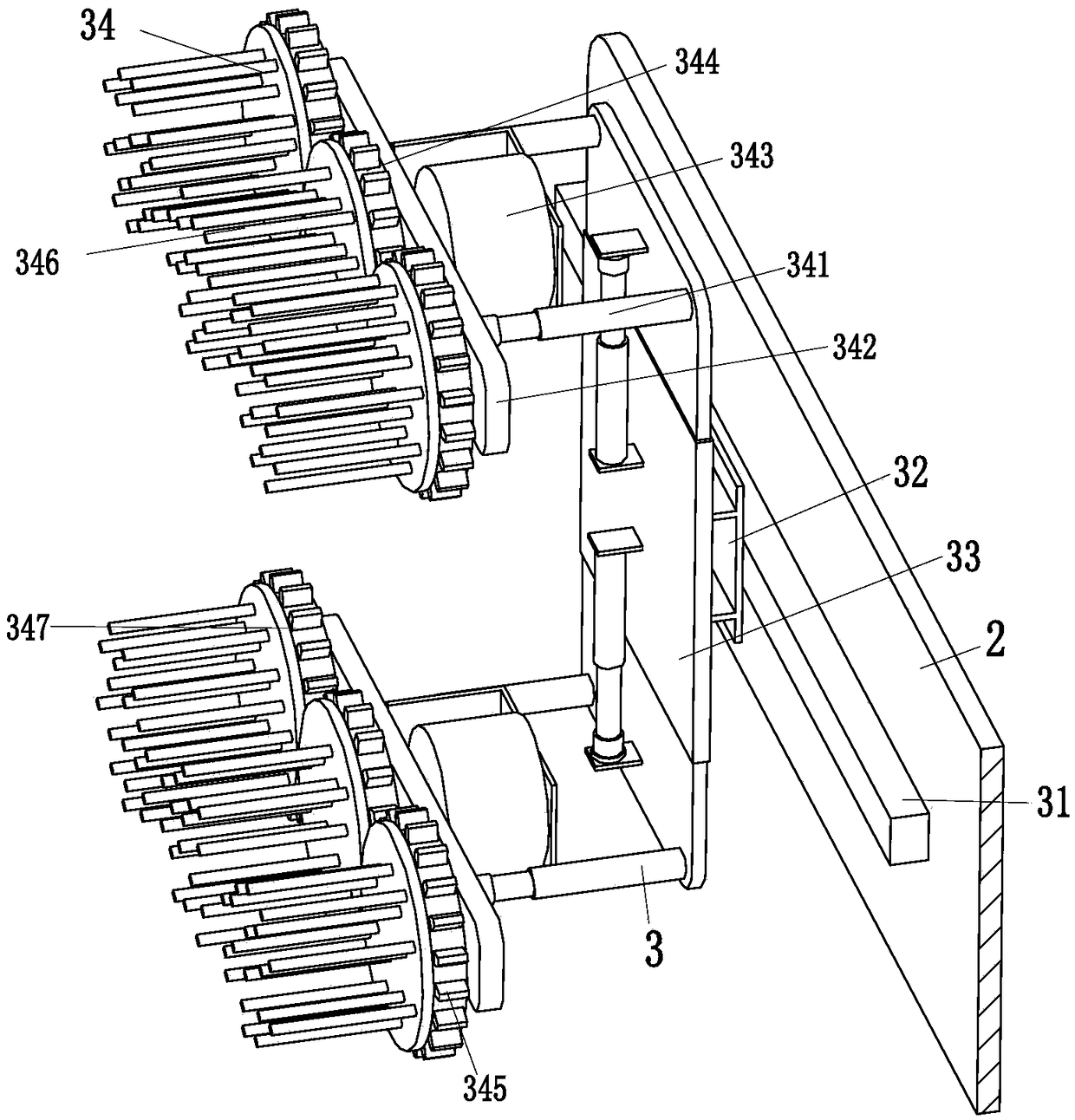 Cleaning device of photovoltaic convergence box