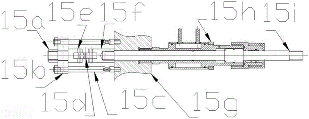 A slow stretching test device with high temperature and high pressure circulating water and its use method