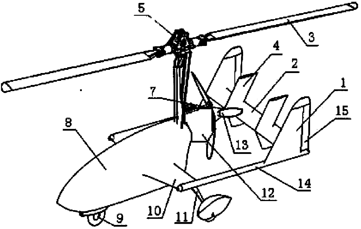 STOL (short take off and landing) unmanned aerial vehicle with unpowered-driven rotor wing