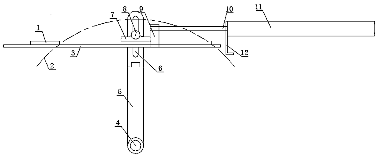 Linear pneumatic drive device for overturning platform