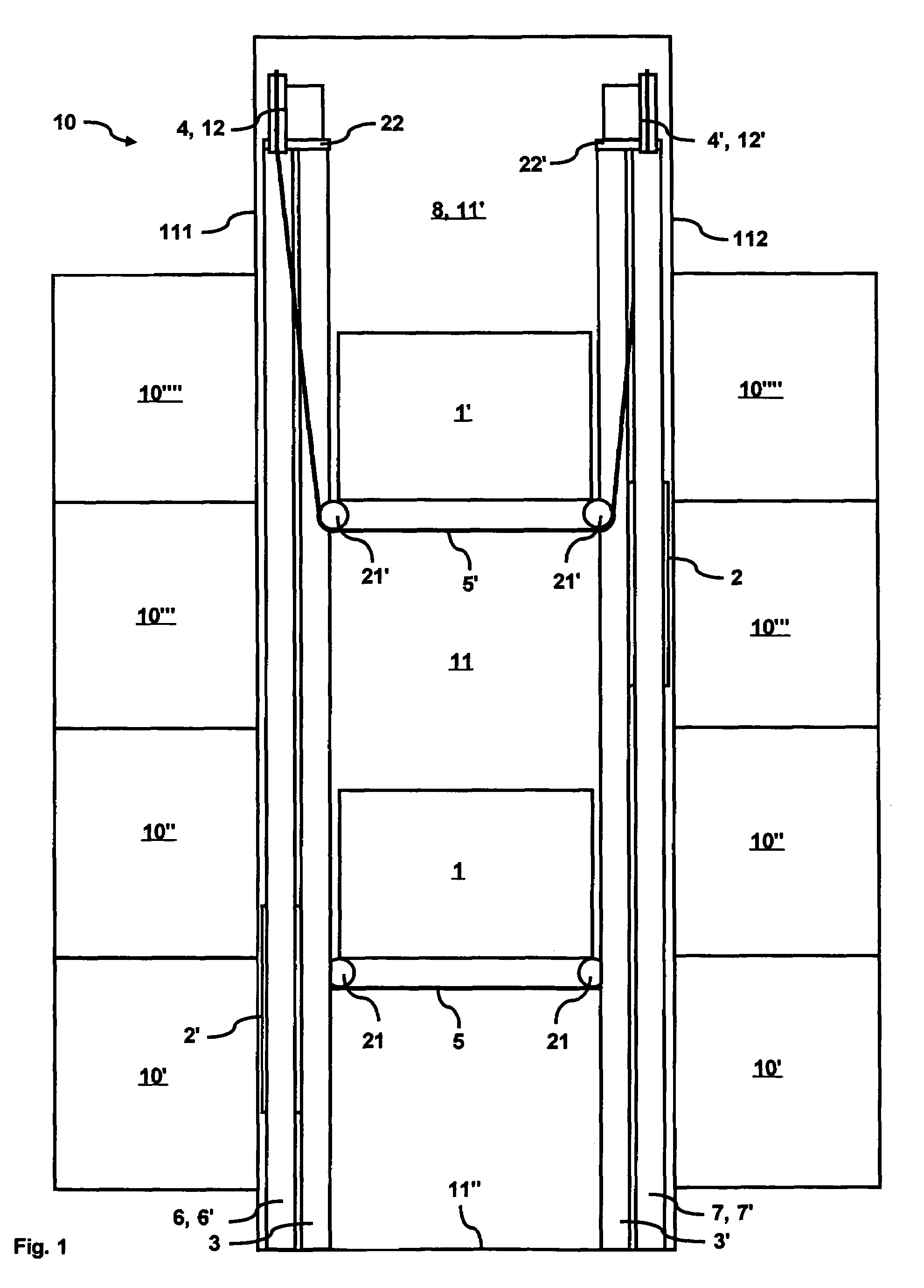 Elevator installation, a method of operating this elevator installation, and method of modernizing an elevator installation