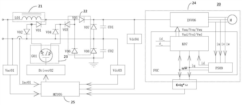 Voltage multiplying rectifying PFC circuit and control method thereof, storage medium and inverter air conditioner
