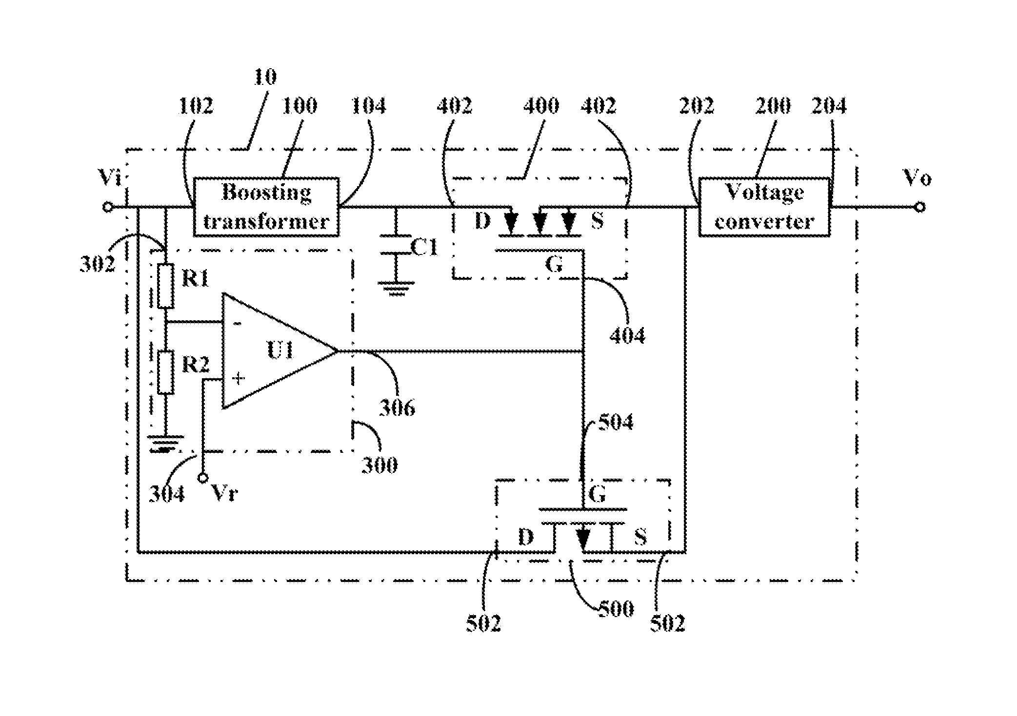 Power source circuit for use in digital subscriber line modem