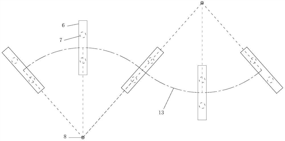 Cast-in-place concrete arc-shaped beam and construction method