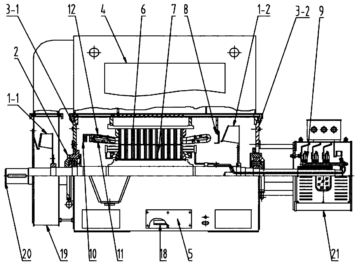 Novel explosion-proof motor