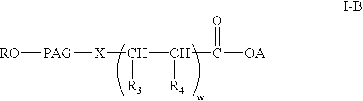 Polyalkylene glycol acid additives