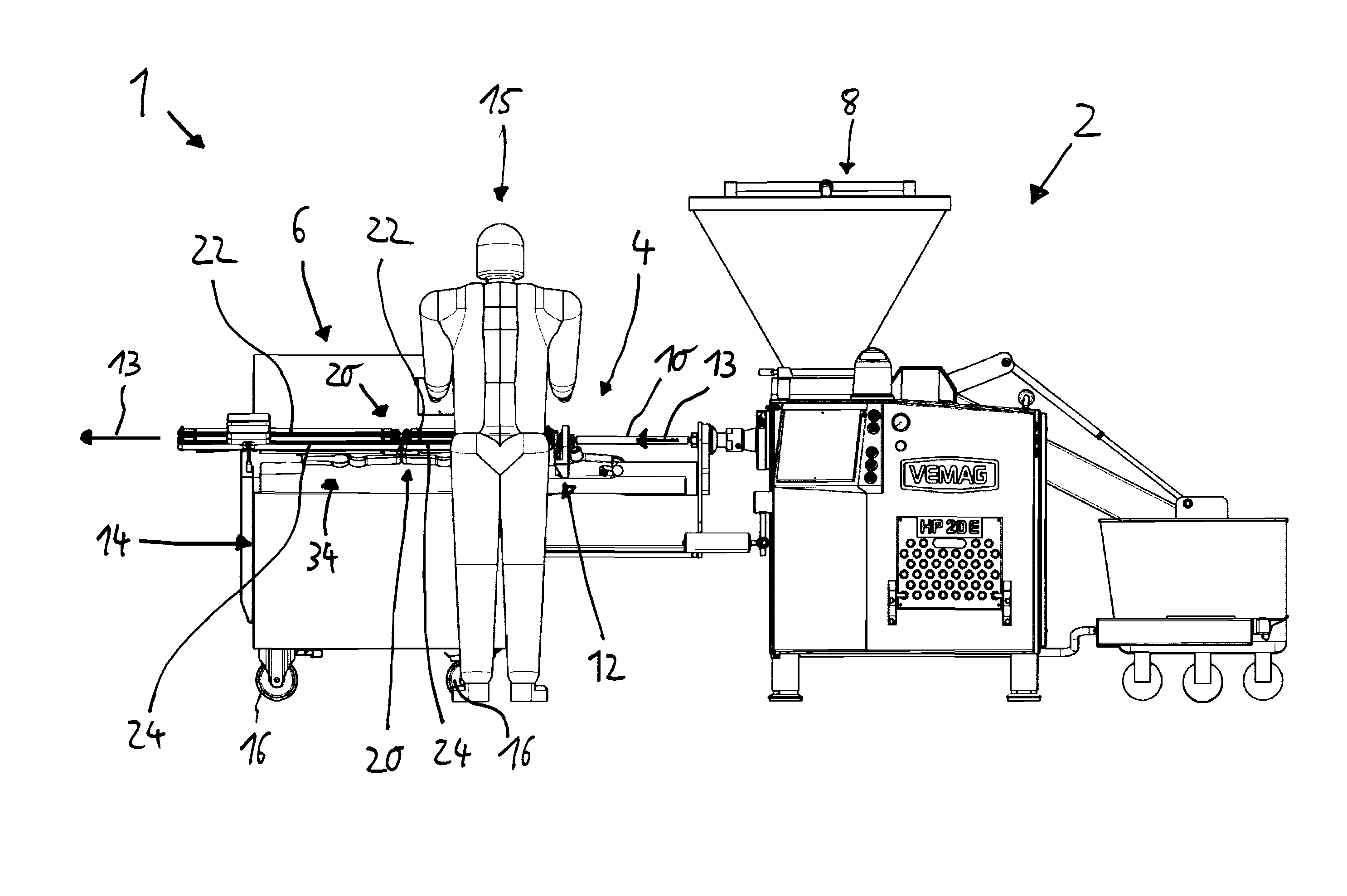 Portioning and/or transport device for portioning and/or transporting elongated sausage or other food products