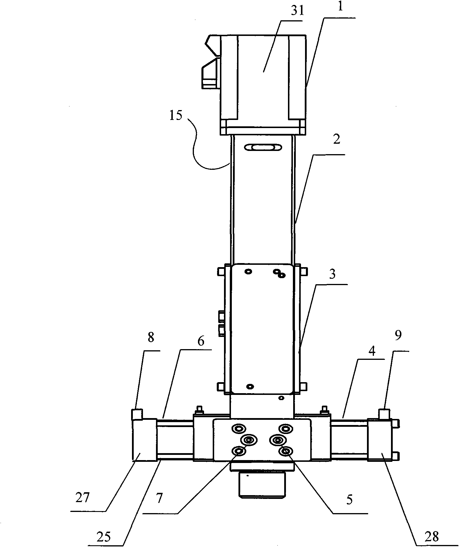 Two-component metering valve