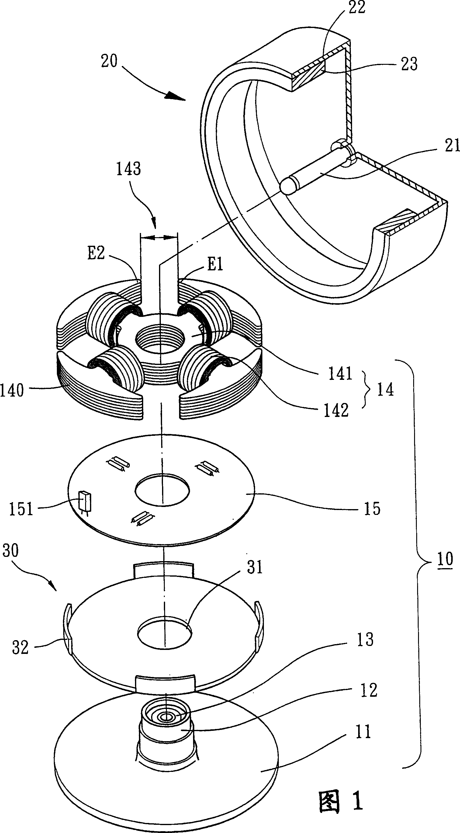 Motor with magnetic-sensing balance sheet