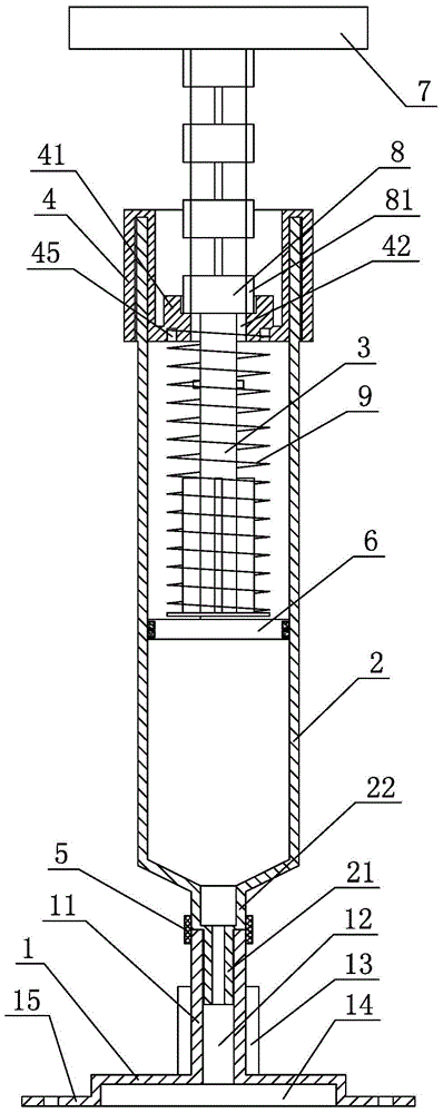 A low-pressure pouring method of steel bar rust inhibitor