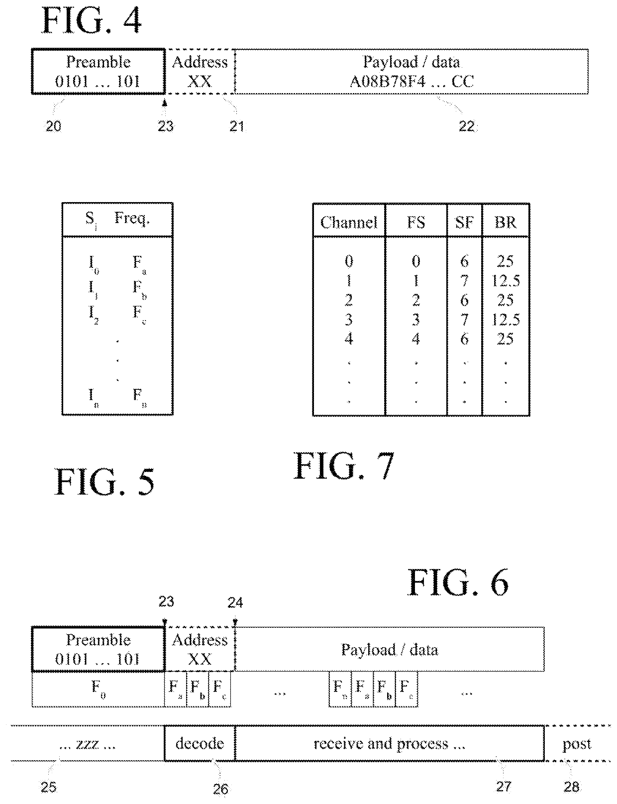 Devices and systems for consumer-installed hub-based intermediate-range packetized wireless networks utilizing assignable operational channels