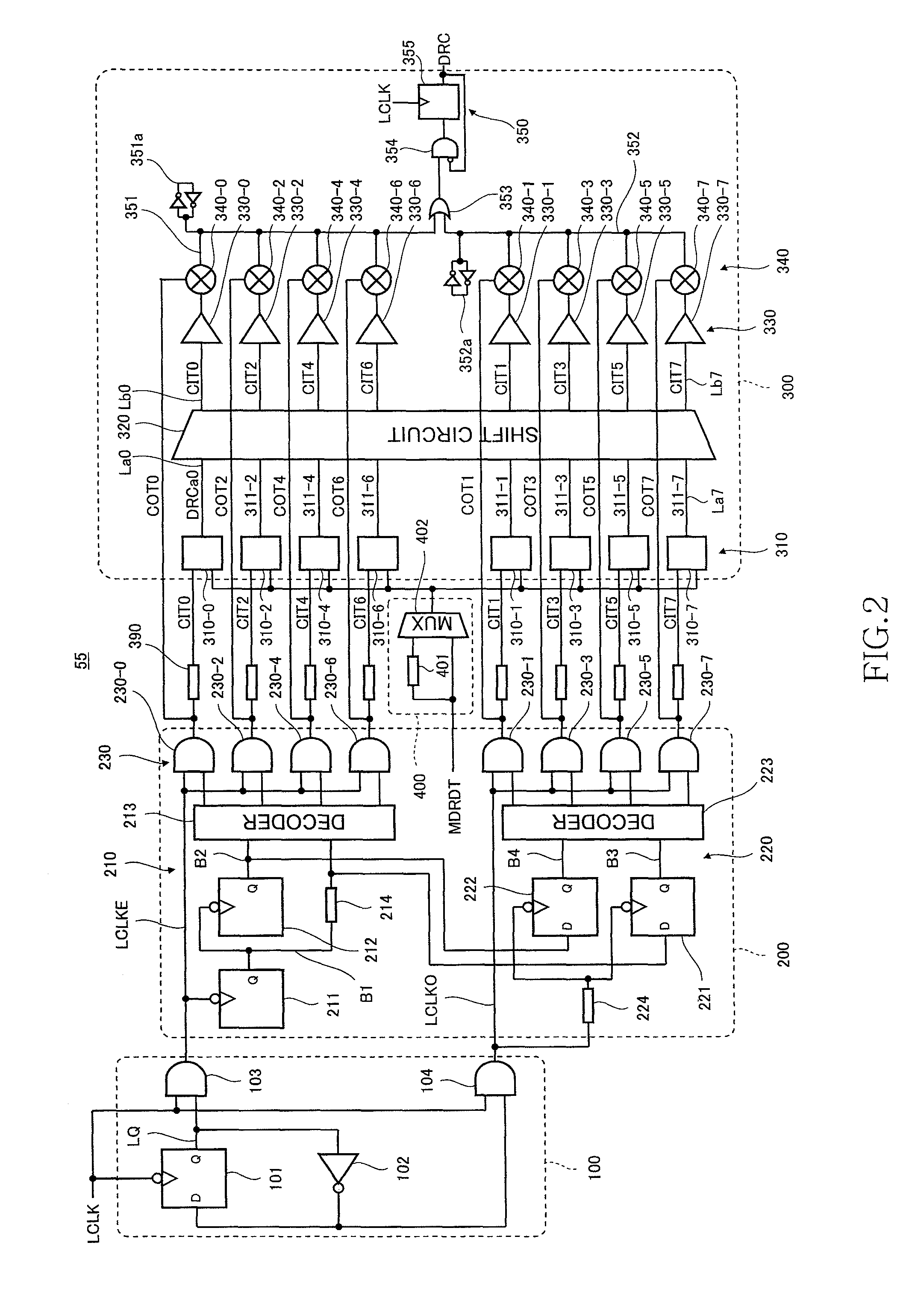 Latency counter, semiconductor memory device including the same, and data processing system